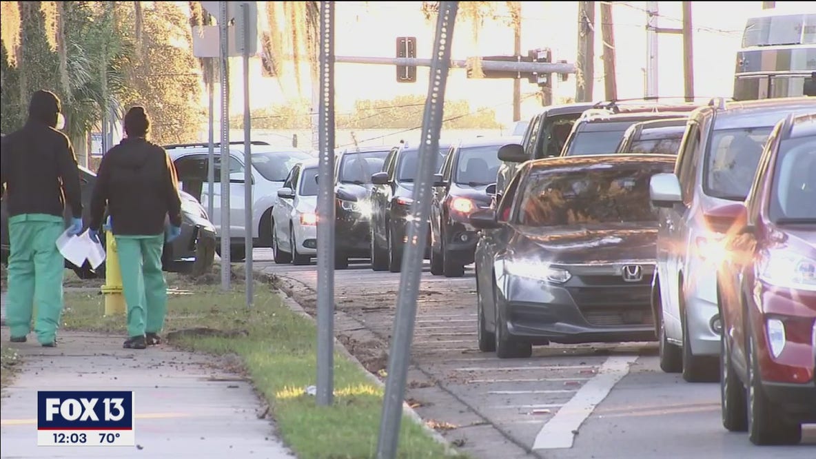 Long lines appear for newest Tampa COVID-19 test site